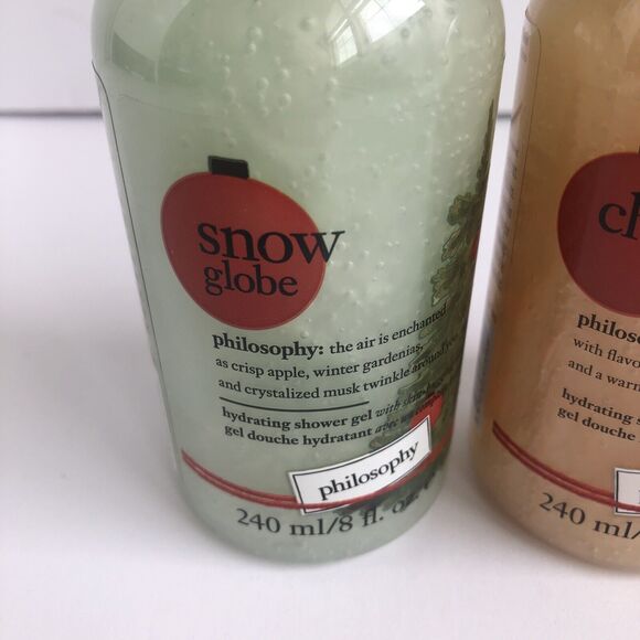 New SEALED Philosophy Christmas Cookie + Snow Globe 8 Ounce Hydrating Shower Gel - Picture 2 of 7
